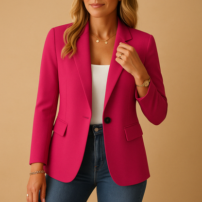 Damen Blazer Klassik Eleganz Beige