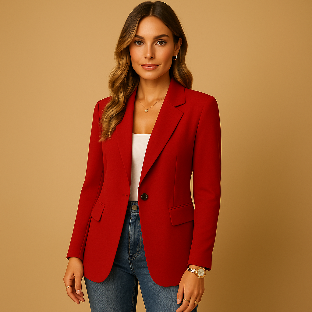 Damen Blazer Klassik Eleganz Beige