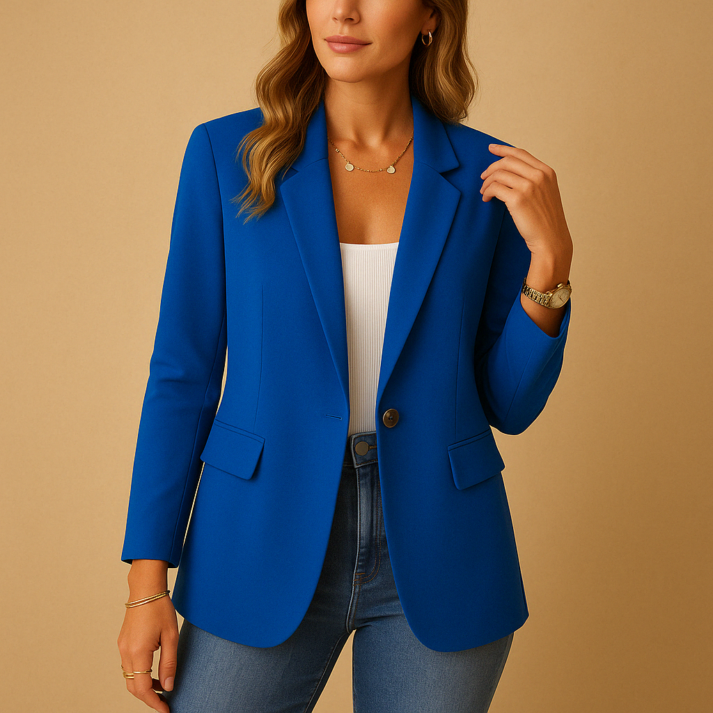 Damen Blazer Klassik Eleganz Beige