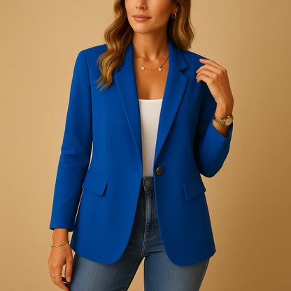 Damen Blazer Klassik Eleganz Beige