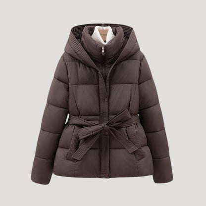 Damen Steppjacke mit Kapuze Gefüttert