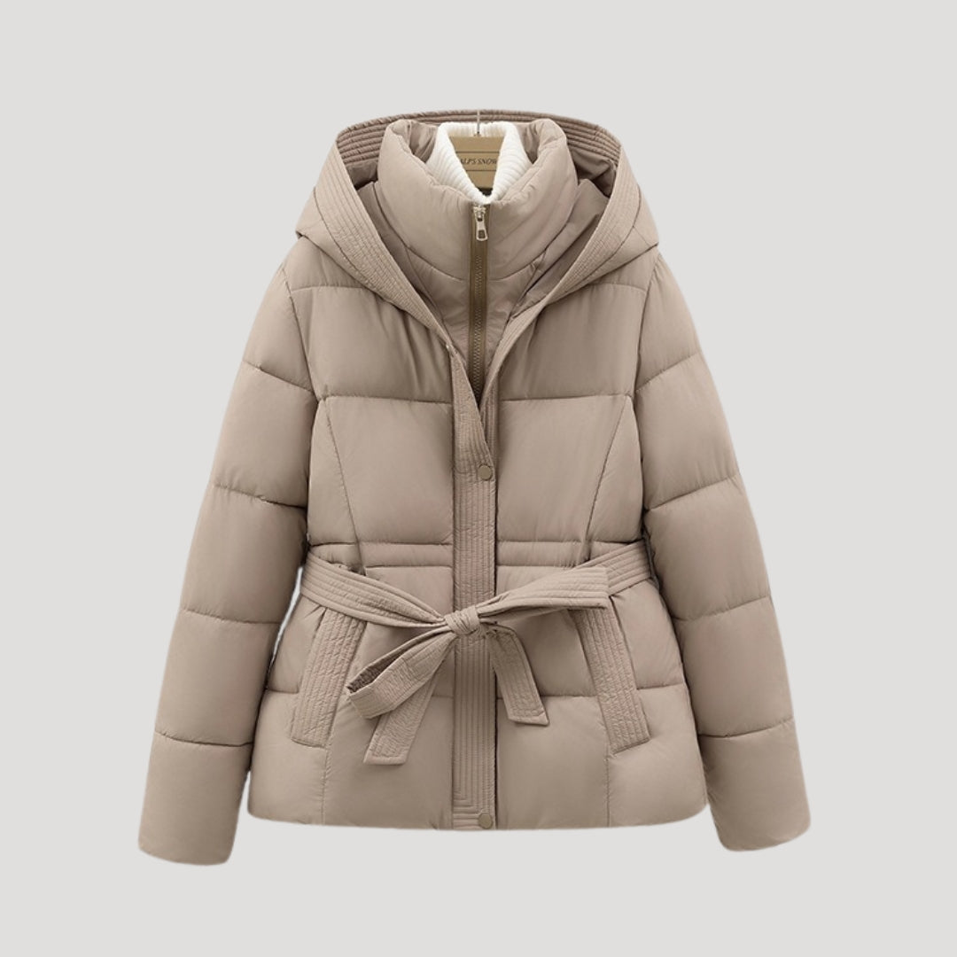 Damen Steppjacke mit Kapuze Gefüttert