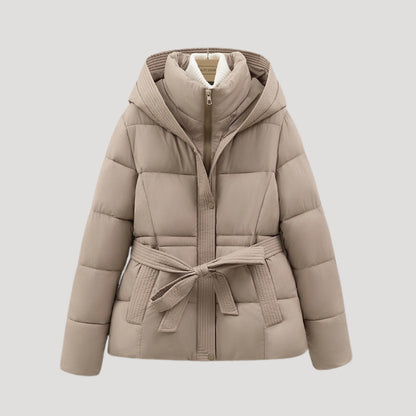 Damen Steppjacke mit Kapuze Gefüttert