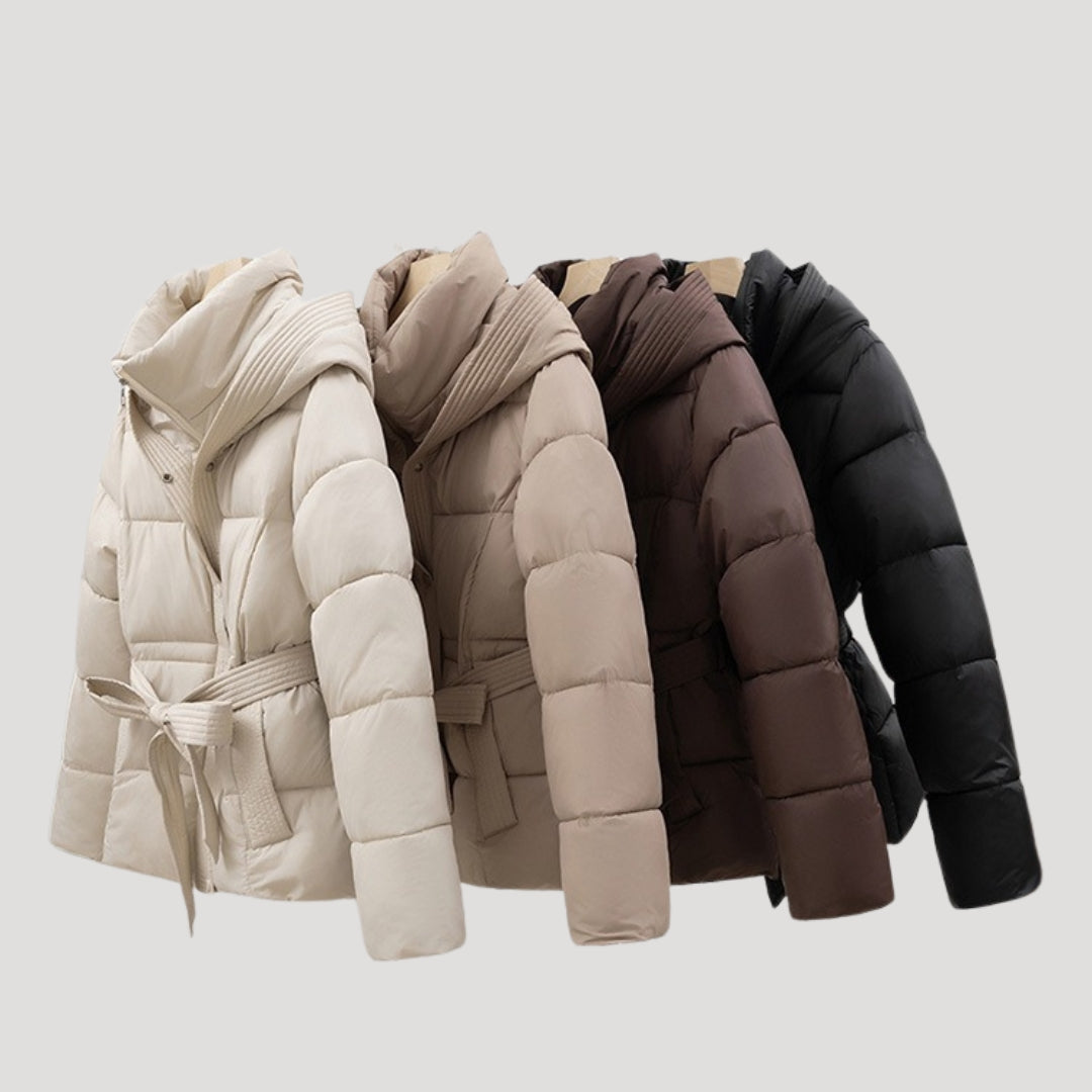 Damen Steppjacke mit Kapuze Gefüttert