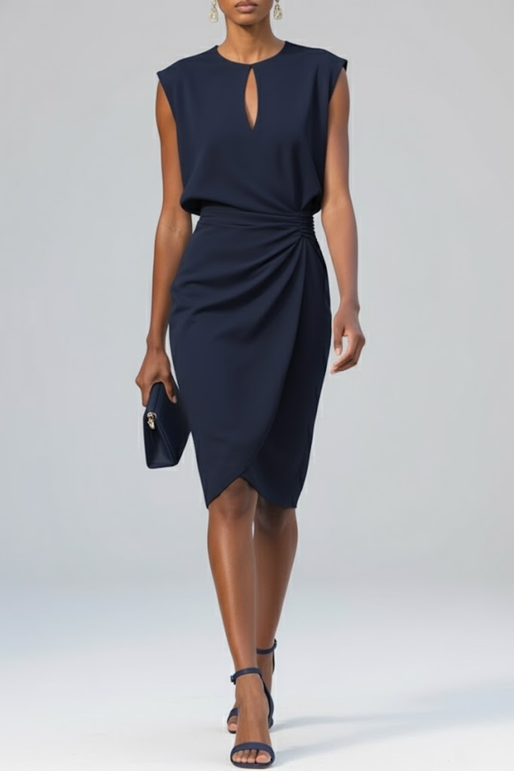 Damen Cocktailkleid Midi