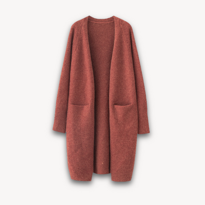 Damen Offener Langcardigan Stil