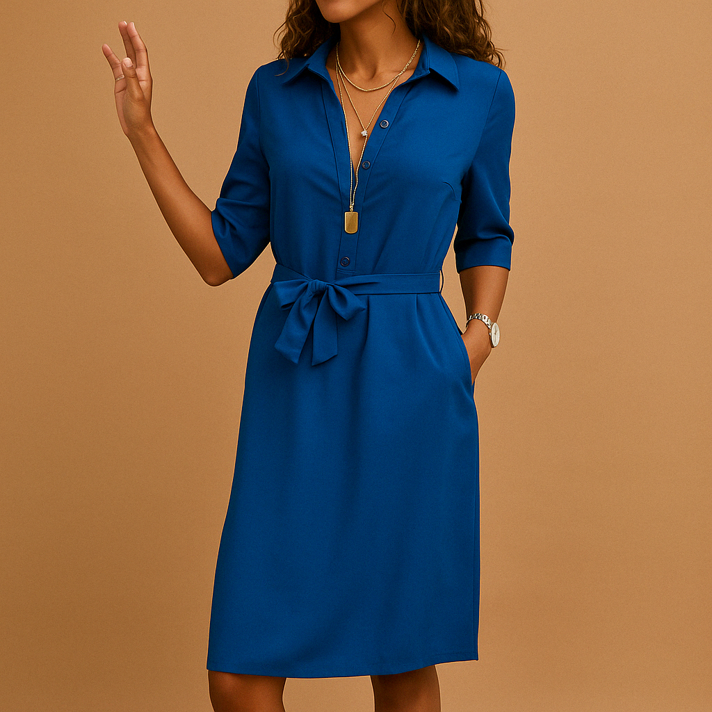 Damen Midi-Kleid Alltag