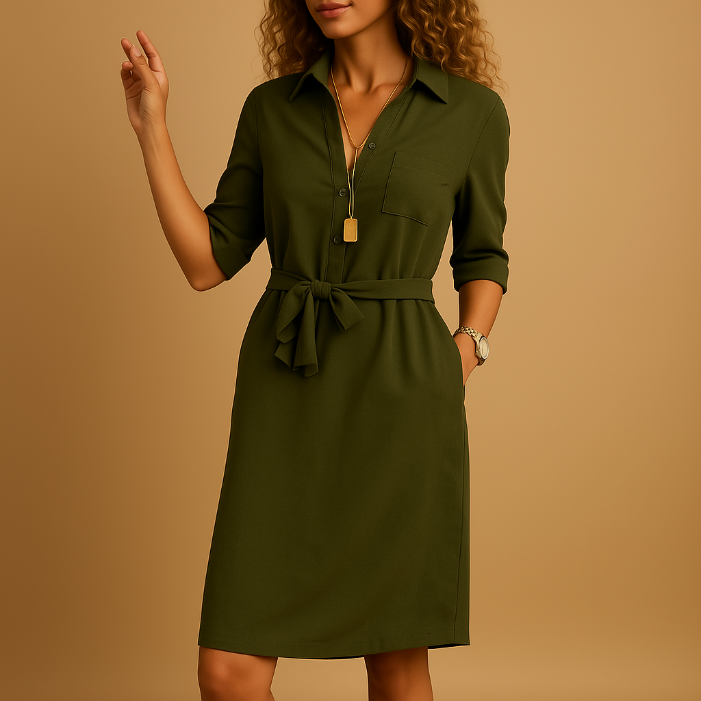 Damen Midi-Kleid Alltag