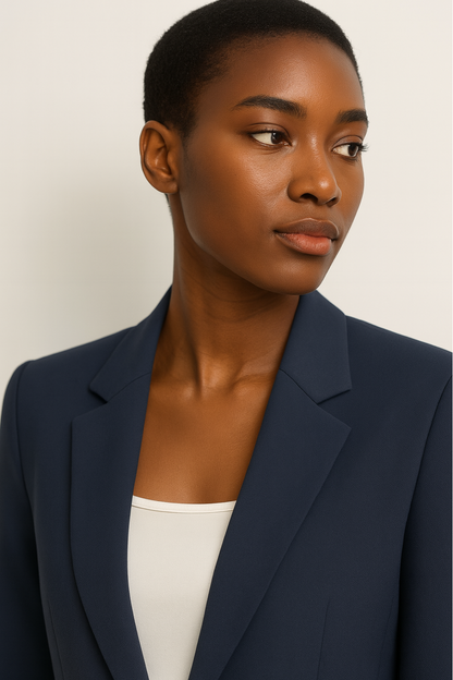 Damen Hosenanzug Set Gerades Bein