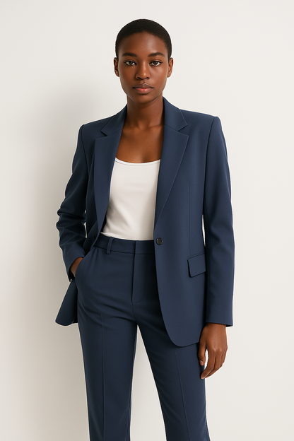 Damen Hosenanzug Set Gerades Bein - Eveloria