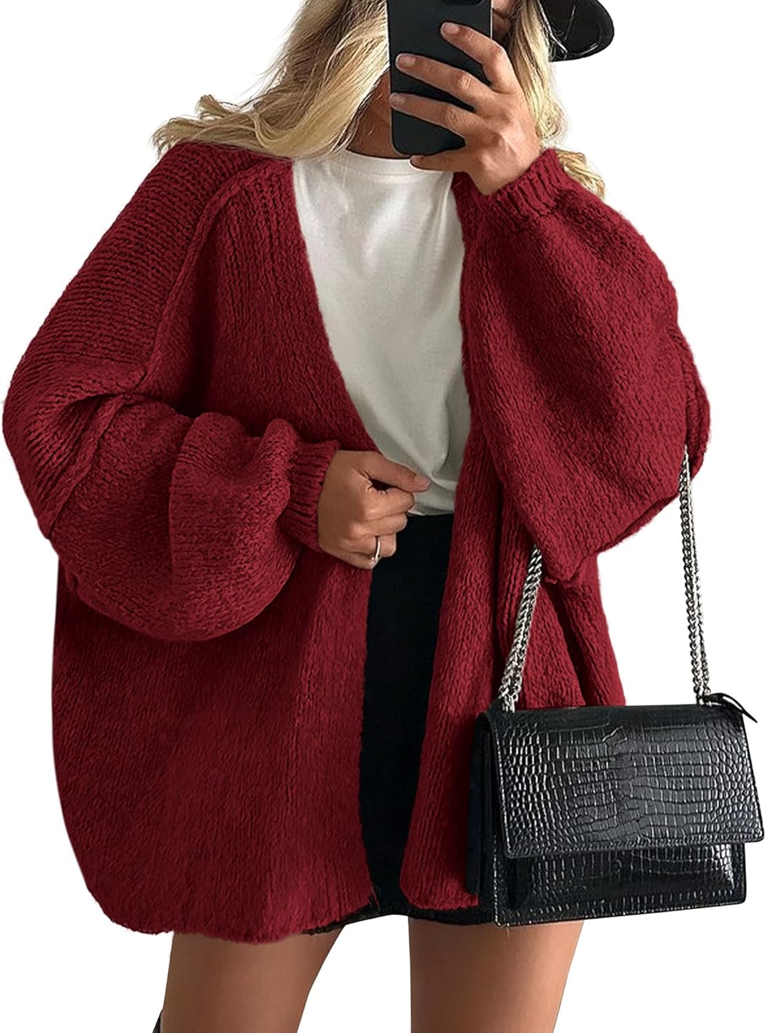 Damen Zopf Strickcardigan Frühling Farben - Eveloria