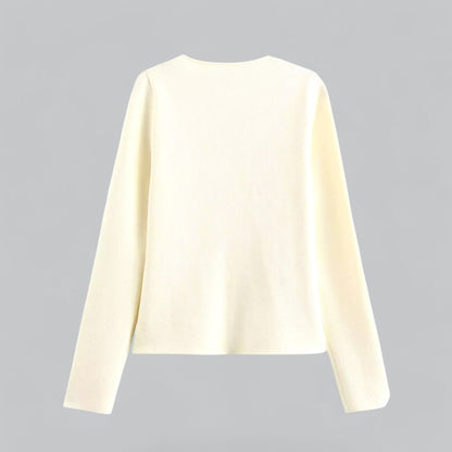 Damen Cardigan Mit Knöpfen Beige