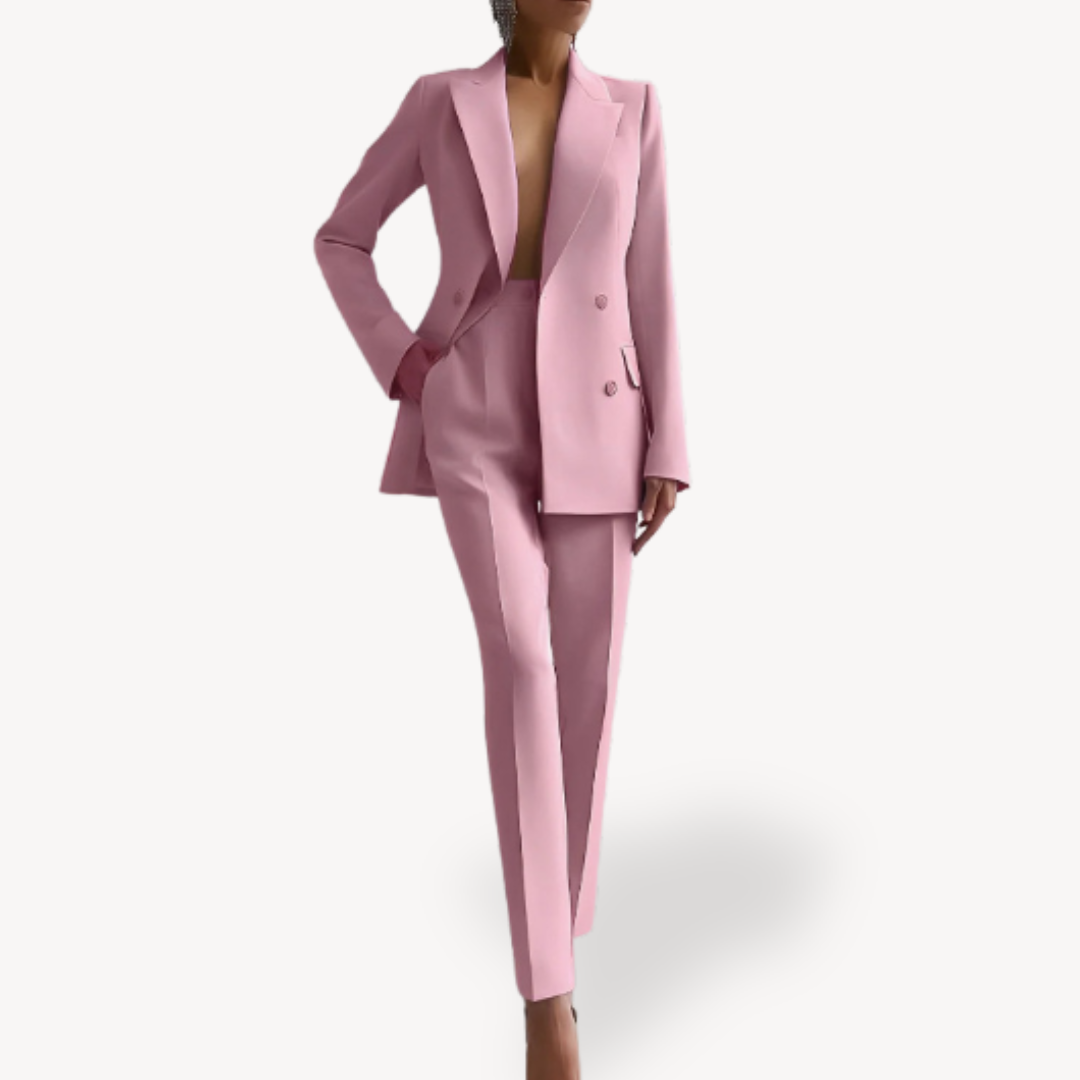 Damen Maßgeschneiderter Blazer-Hose-Anzug Zweiteiler