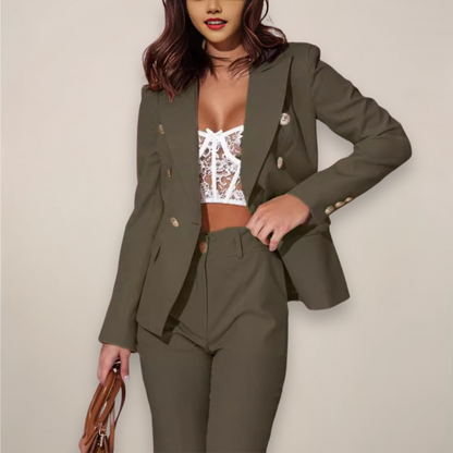 Damen Maßgeschneidertes Blazerhosen-Set - Eveloria