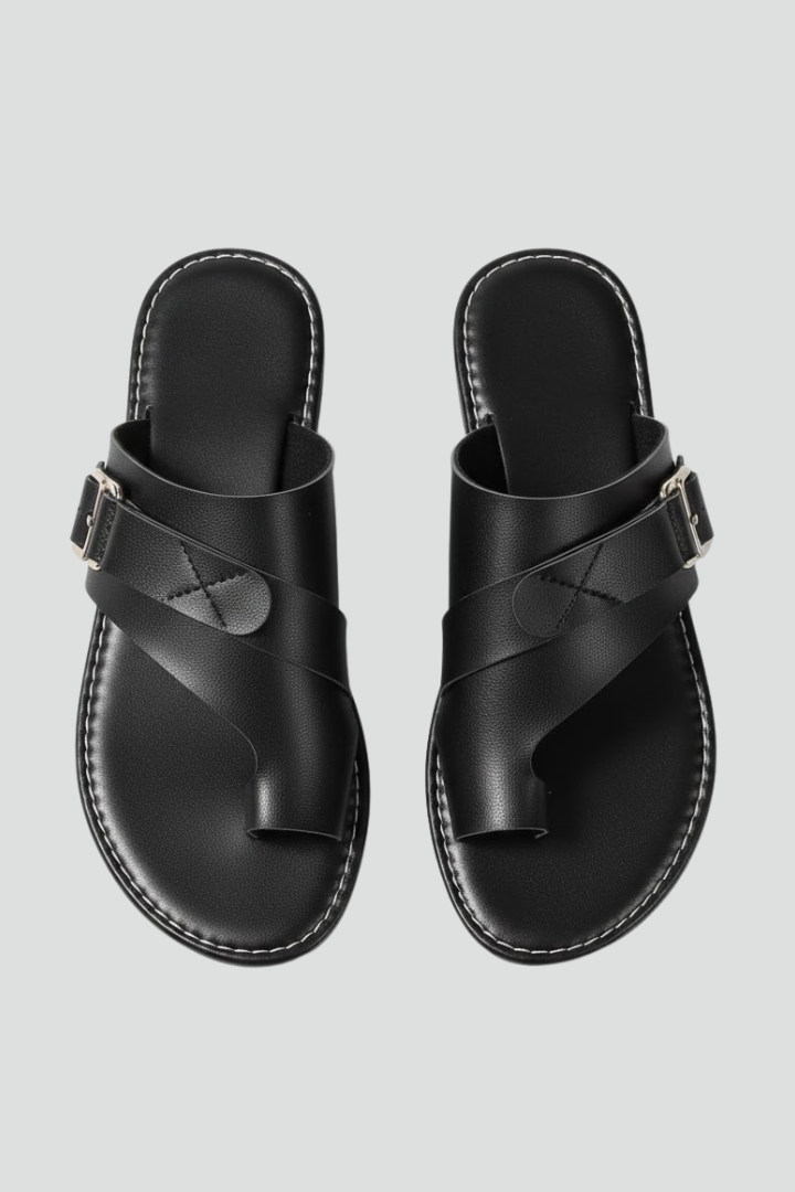 Damen Sommersandalen Schnallenverschluss - Eveloria
