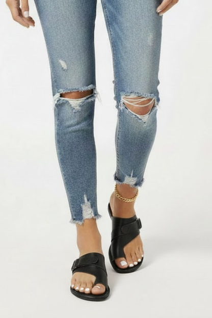 Damen Sommersandalen Schnallenverschluss