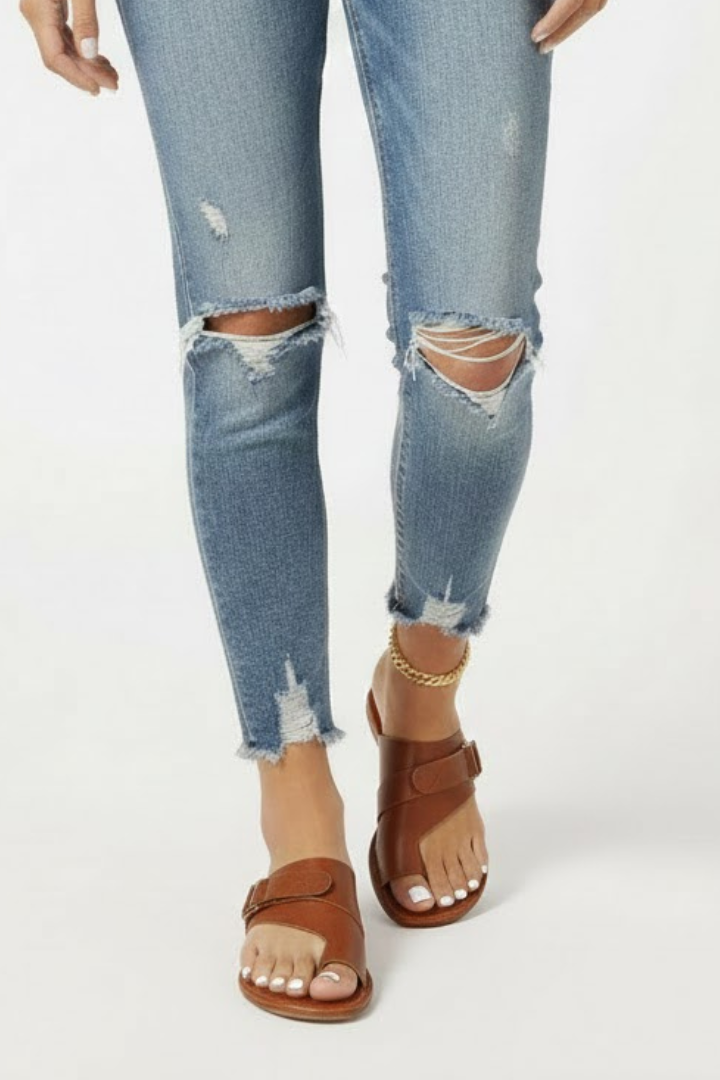 Damen Sommersandalen Schnallenverschluss