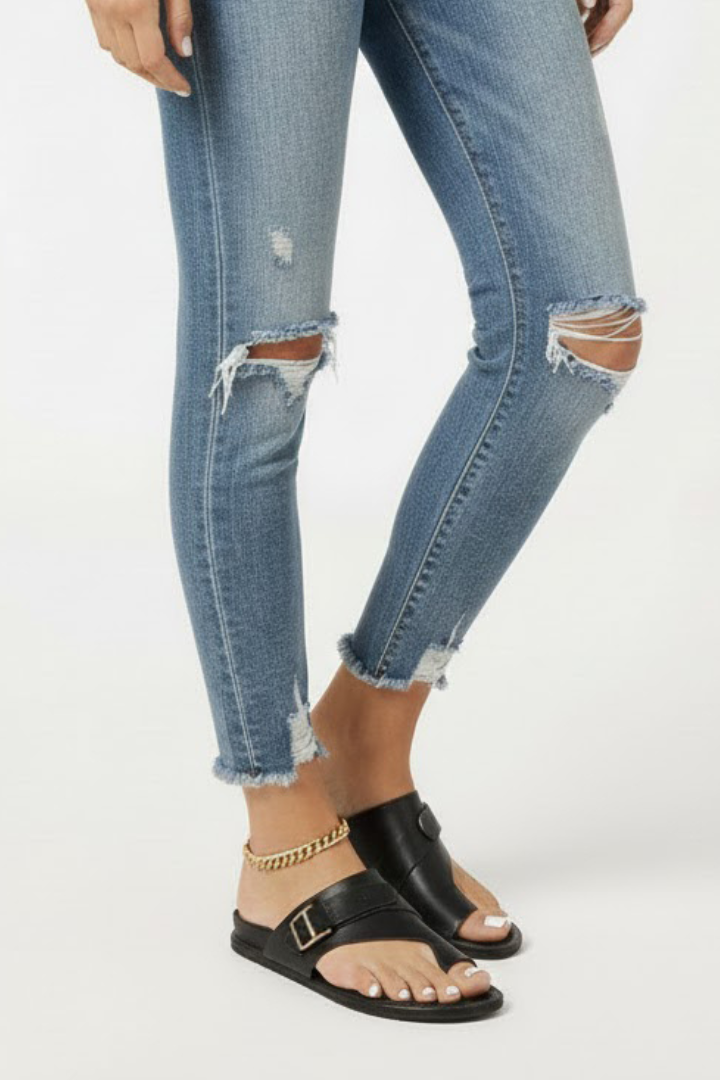 Damen Sommersandalen Schnallenverschluss