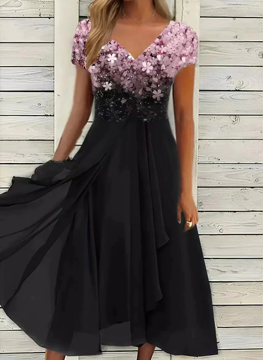 Damen Festliches Cocktailkleid Chiffon