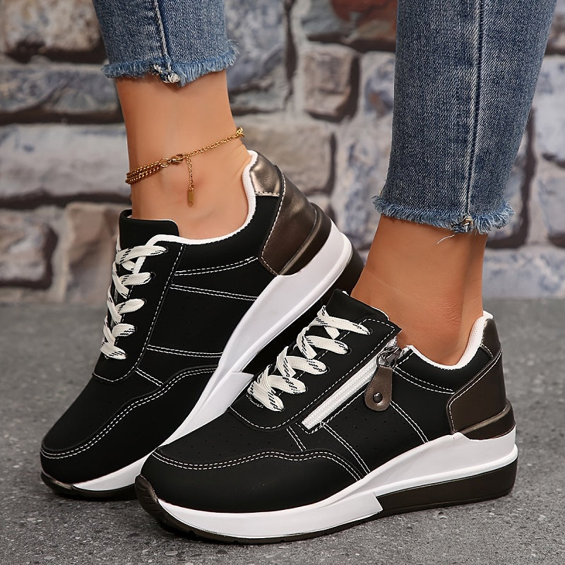 Damen Plattform-Sneaker Orthopädisch Komfortschuhe