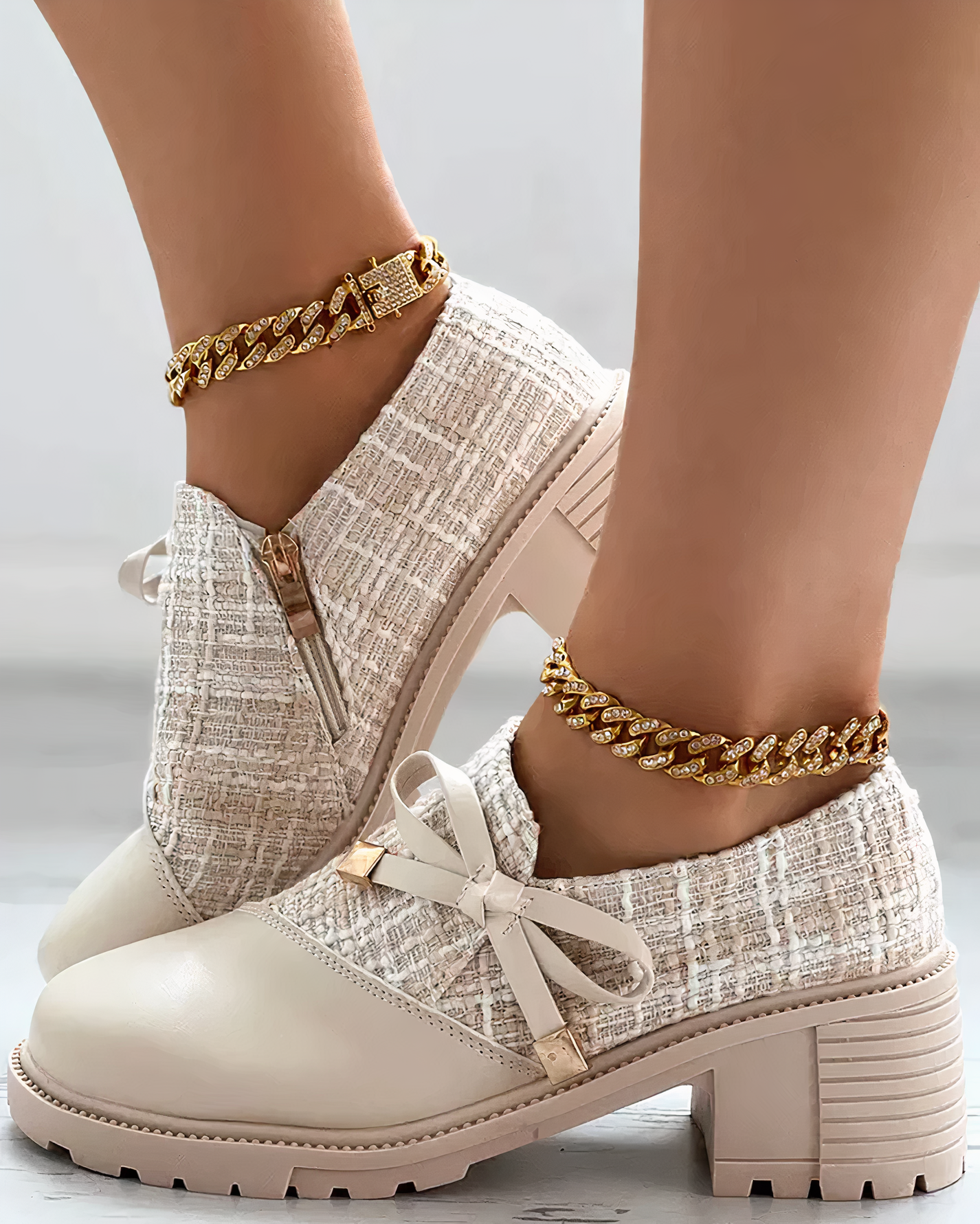 Damen Stiefel Chunky Heel Strapazierfähig Elegant