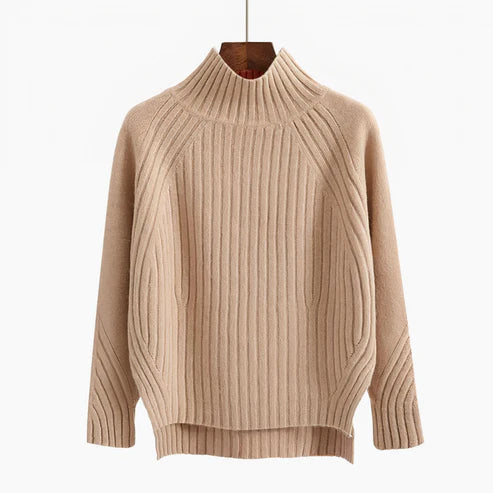 Damen Langstrick Rollkragenpullover Warm - Eveloria
