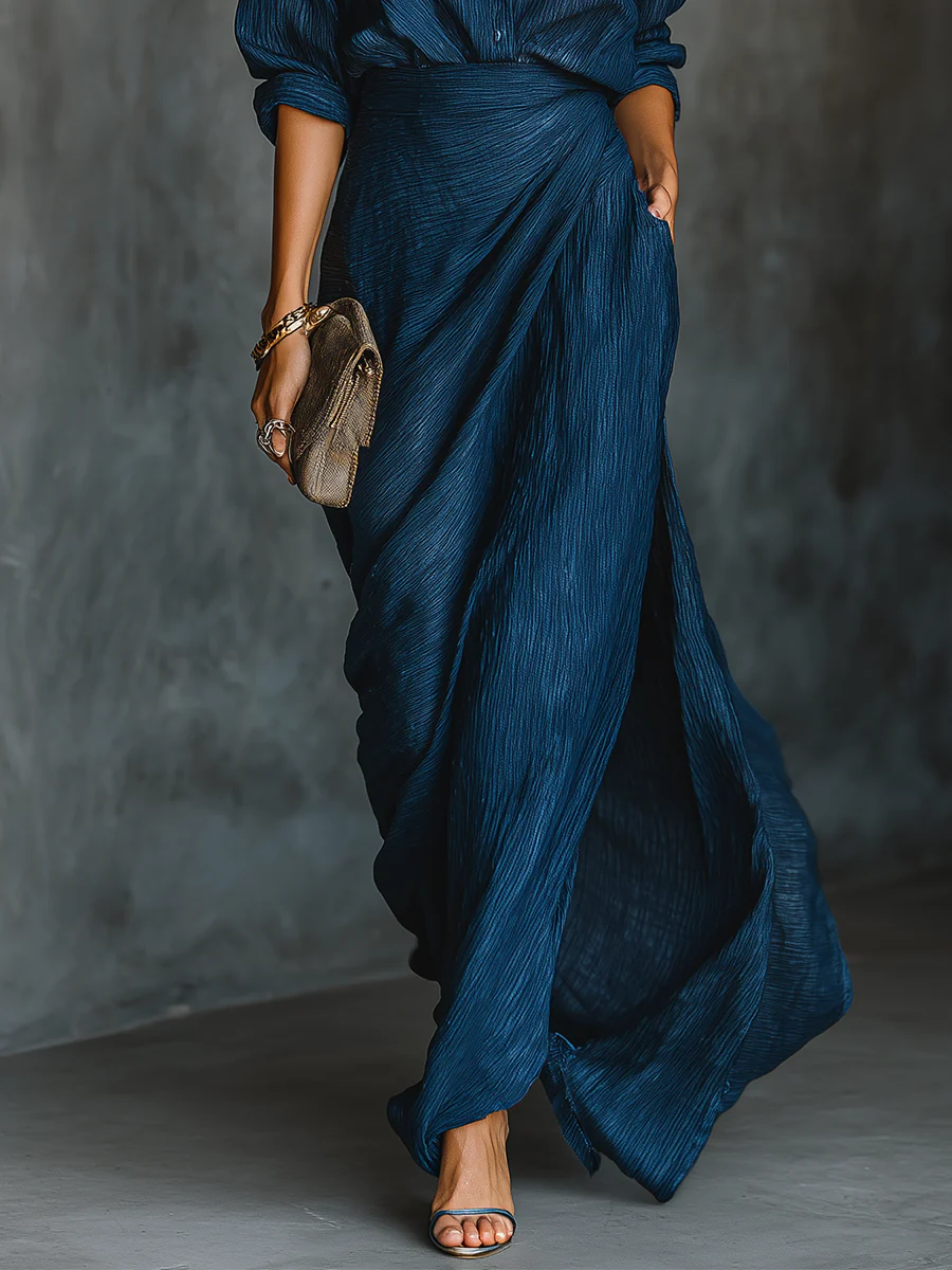 Damen Elegantes Hemd und Langrock Set