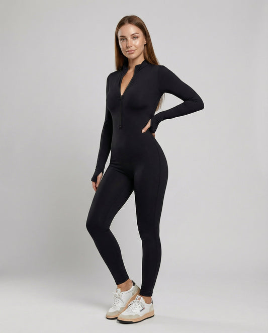 Damen Overall Stehkragen Herbst - Eveloria