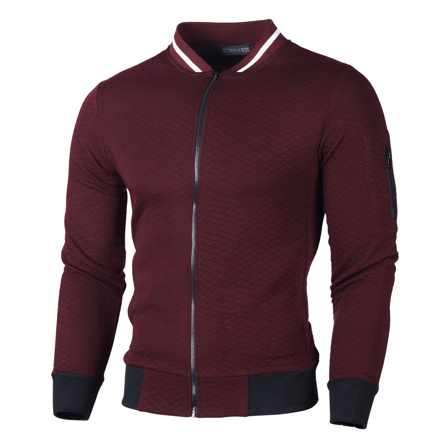 Herren Cardigan Pullover Langer Ärmel Schlank Schwarz - Eveloria