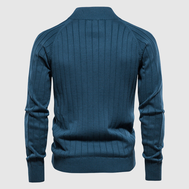 Zip-Up Cardigan – Strickjacke mit durchgehendem Reißverschluss für Männer-Chaps Herrenmode