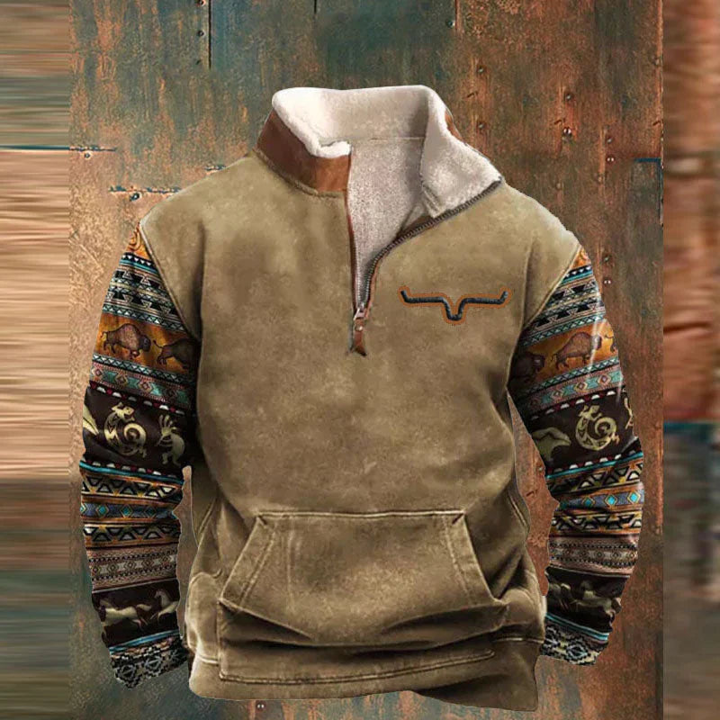 Eveloria Herren Zip-Jacke Normale Passform