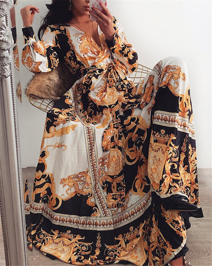 Eveloria Damenkleid Boho Schlitz