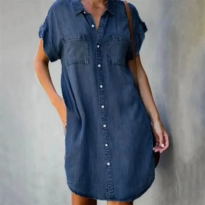 Eveloria Damen Denim Kleid Sommerbrise Kollektion