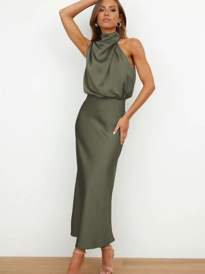 Damen Abendkleid Neckholder Schick