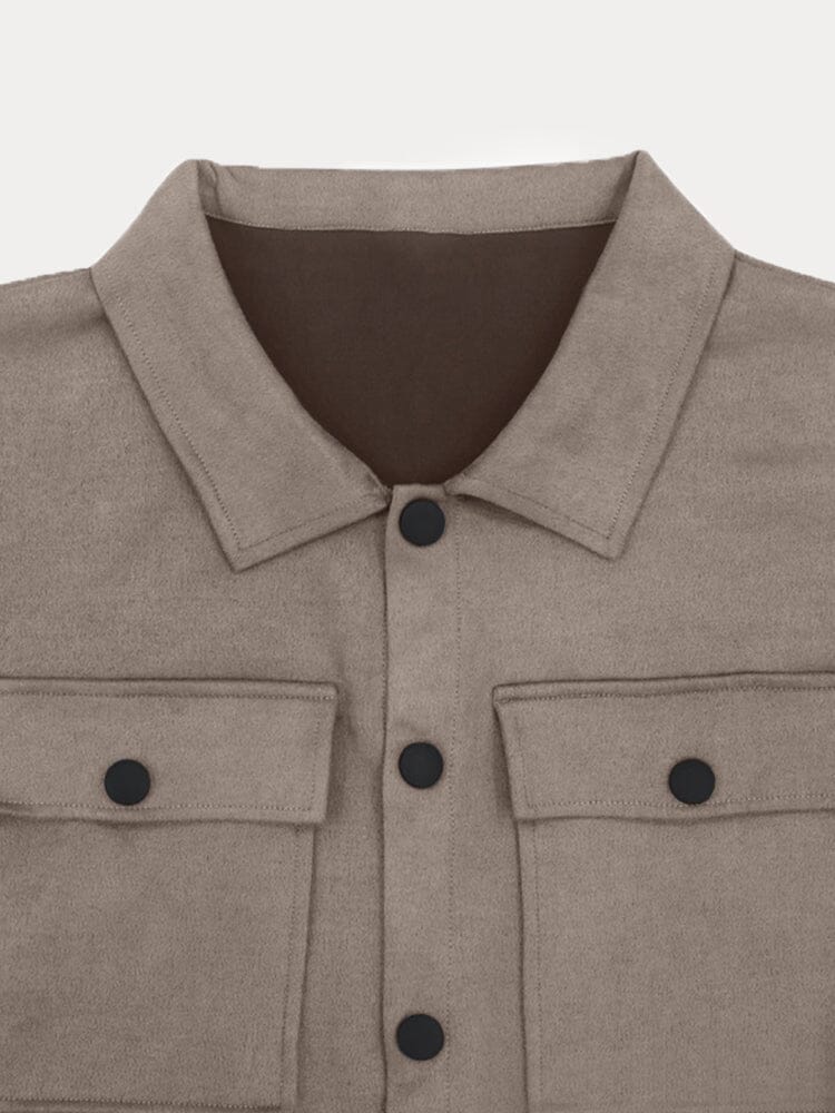 Zweiteiliges Set – Lässiges Overshirt mit langen Ärmeln und Hose für Männer-Chaps Herrenmode