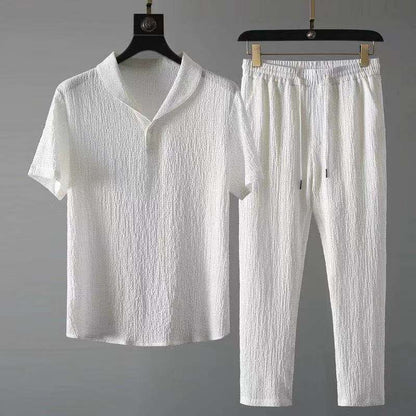 Männer T-Shirt Kordelzug Set Leicht Sommer - Eveloria