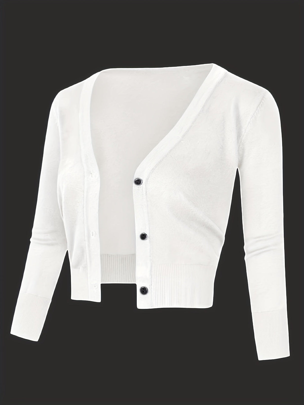 Eveloria Damen Bolerojacke Knopfverschluss