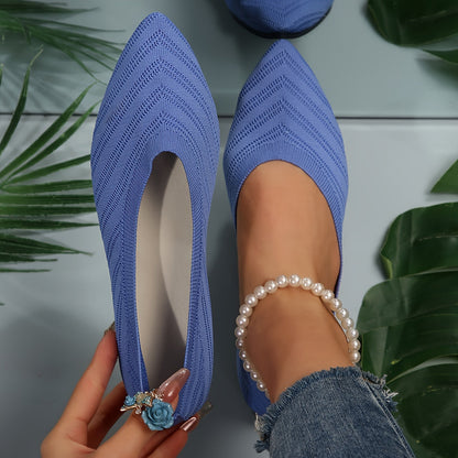 Damen Flache Schuhe Bequem Leder