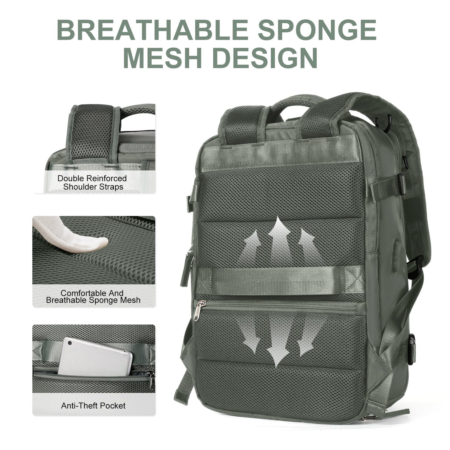 Damen Rucksack Groß Modern