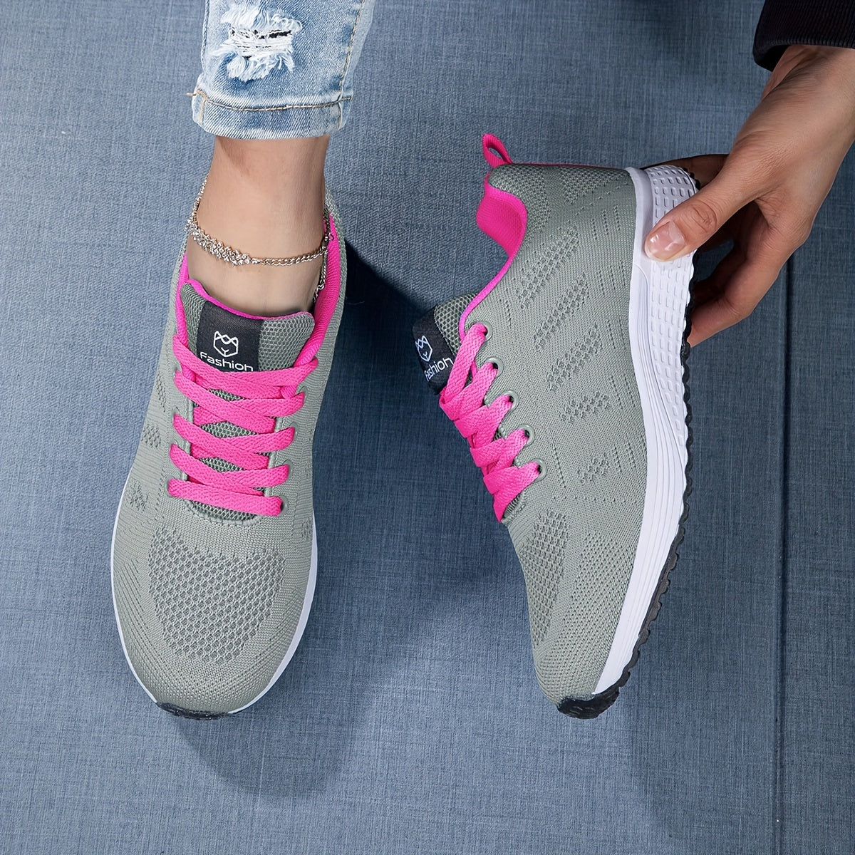 Damen Laufschuhe Atmungsaktives Mesh Leicht