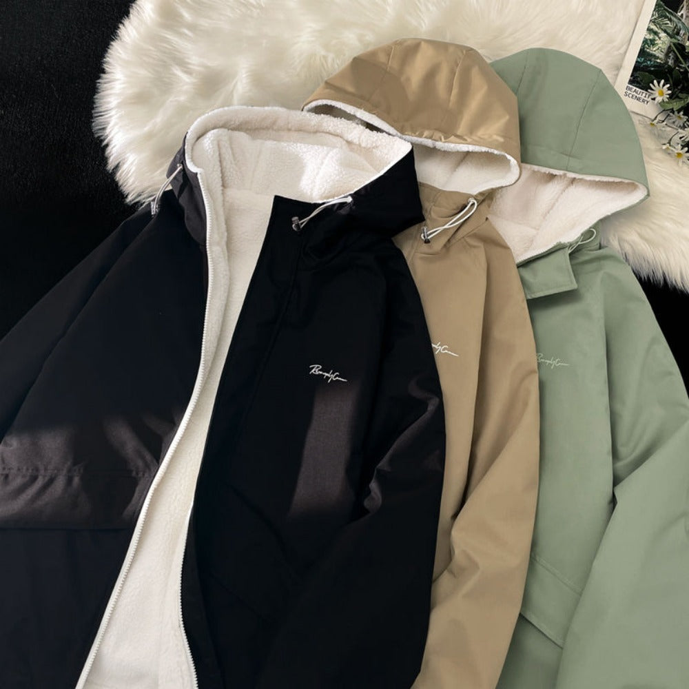 Herren Wendekapuzenjacke Fleece