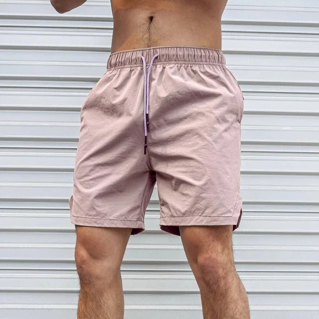 Eveloria Herren Badeshorts Atmungsaktiv Einfarbig mit Kordel