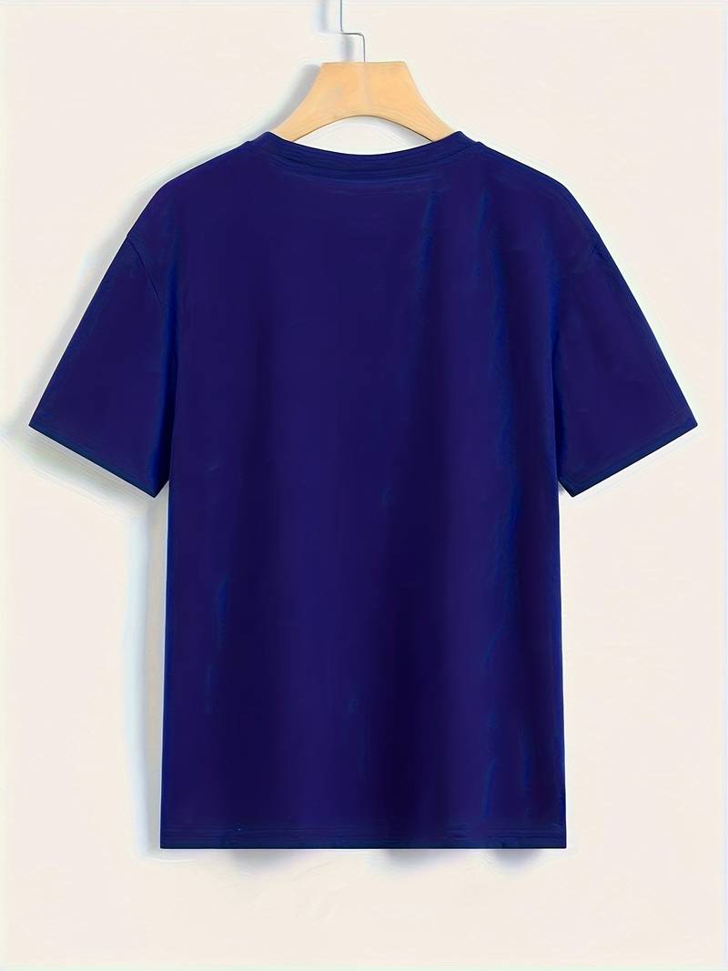 Eveloria Damen Rundhals T-Shirt Einfach Weiß