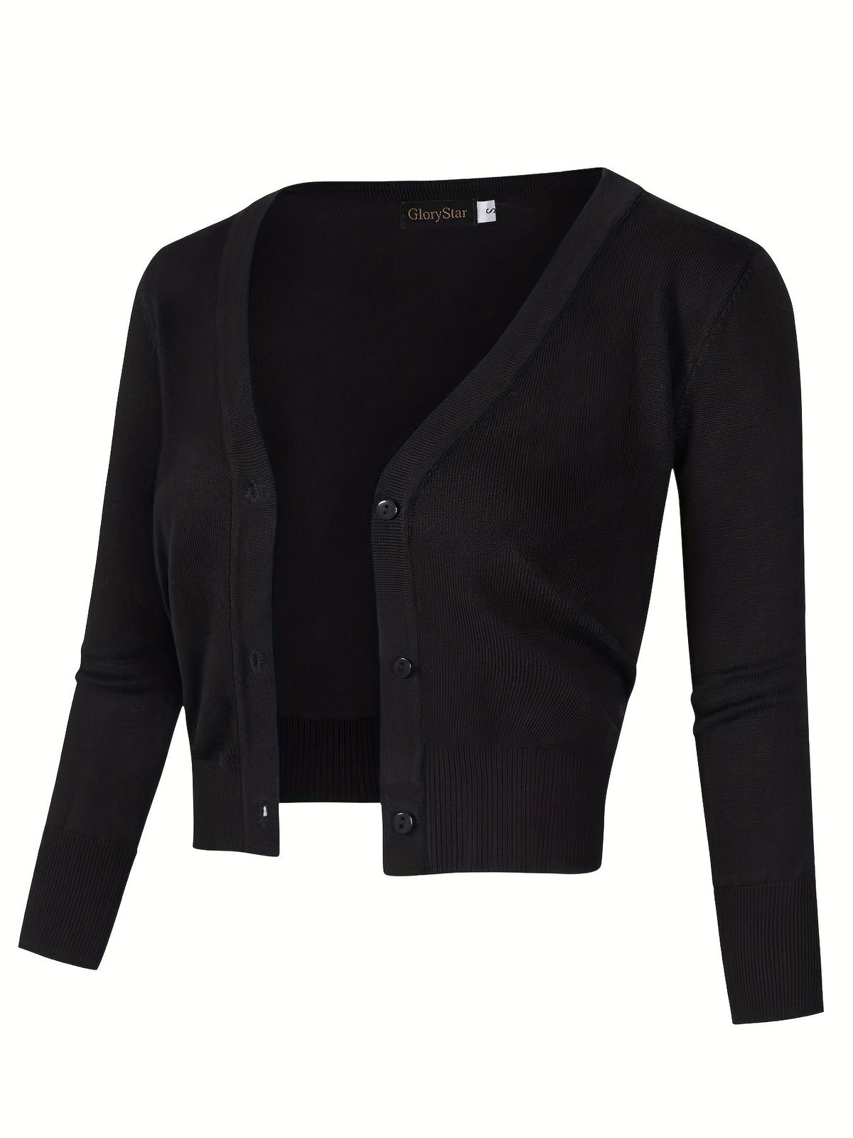 Eveloria Damen Bolerojacke Knopfverschluss