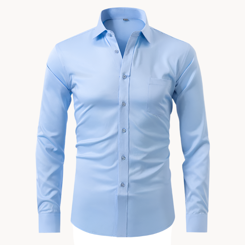 Herren Langarmhemd Knitterfrei - Eveloria