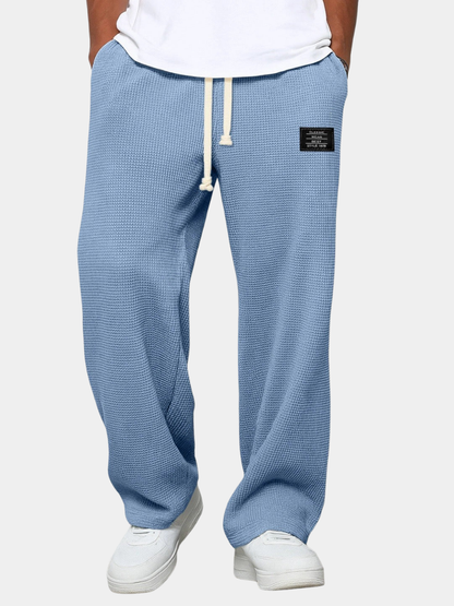 Herrenhose Waffelstrick Kordelzug Bequem