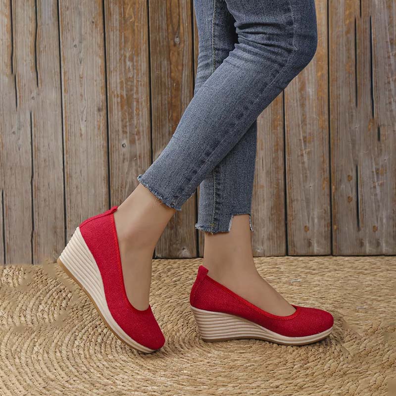 Eveloria Damen Keilschuhe Lässig