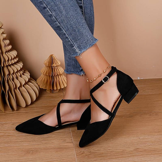 Damen Flache Schuhe Spitzer Zehenpartie - Eveloria