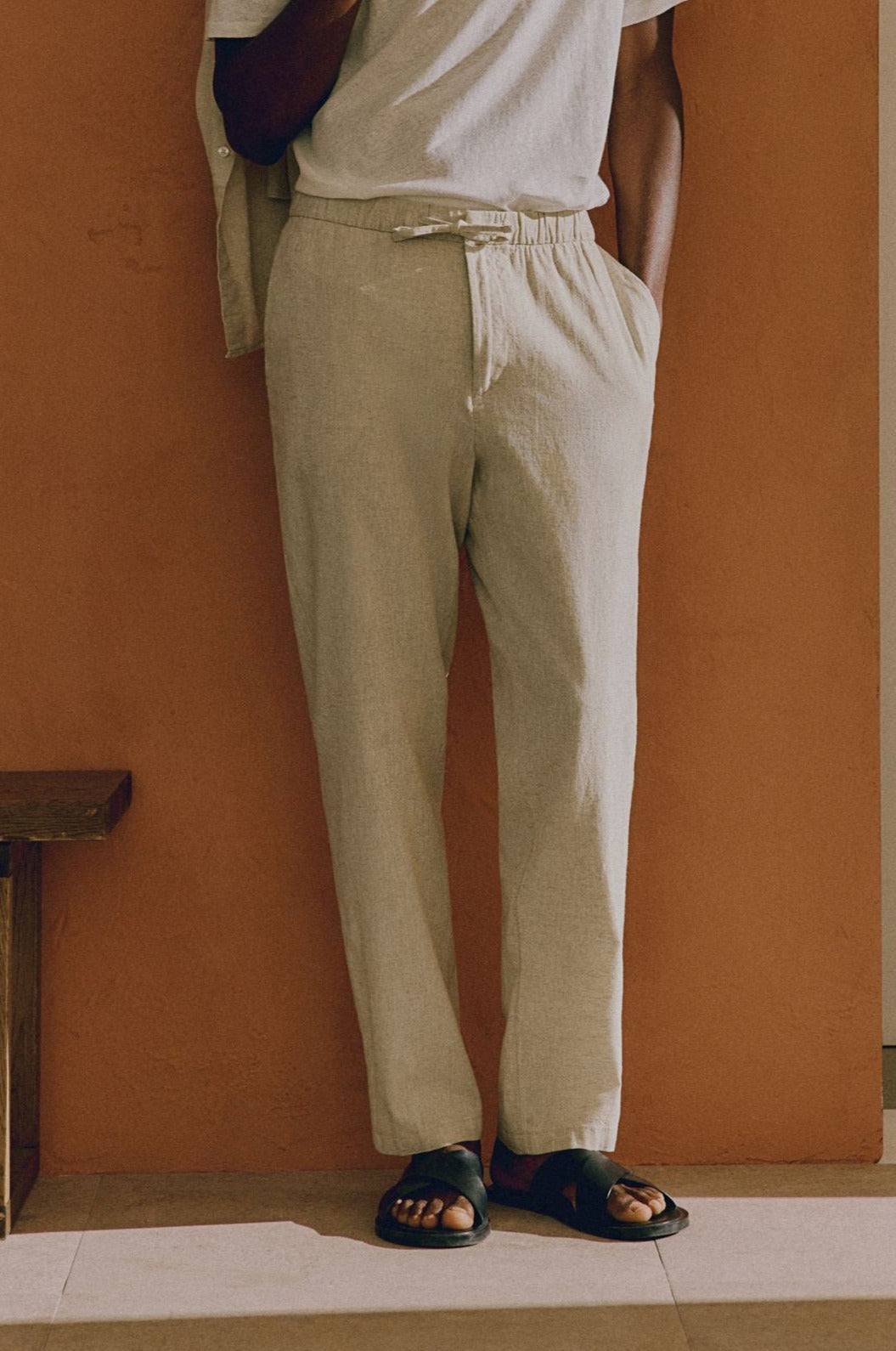 Herren Casualhose Kordelzug Vielfarbig