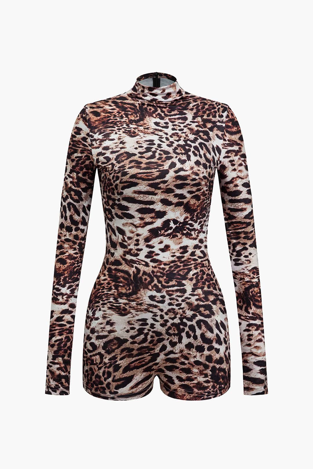 Damen Langarm-Body Leopardenmuster - Norvielle